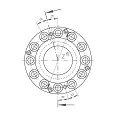 滾針/推力圓柱滾子軸承 ZARF75185-TV, 雙列，用于絲杠安裝