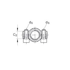 液壓桿端軸承 GIHNRK25-LO, 根據(jù) DIN ISO 12 240-4 標(biāo)準(zhǔn)，帶右旋螺紋夾緊裝置，需維護(hù)